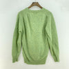 Vintage Wool 60s V-Neck Sweater Size L Green Women's