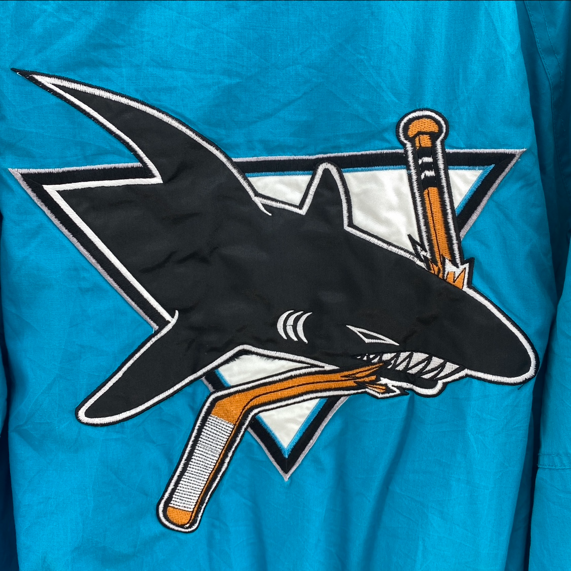 Pro Player San Jose Sharks NHL Full Zip Insulated Blue Jacket Size XL