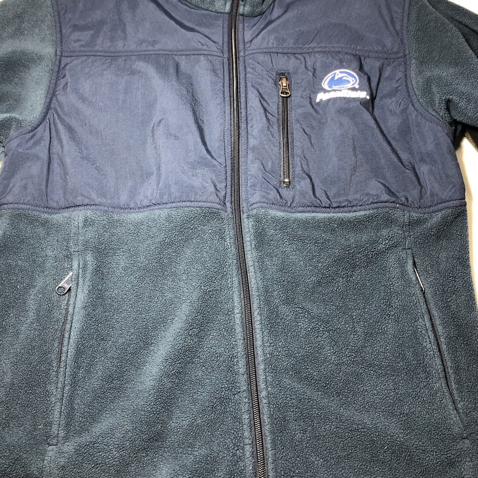 Penn State Nittany Lions Football NCAA Blue Columbia Fleece Men's Jacket Size M