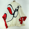1994 Victoria Canada Commonwealth Games White Satin Light Jacket Size XXL