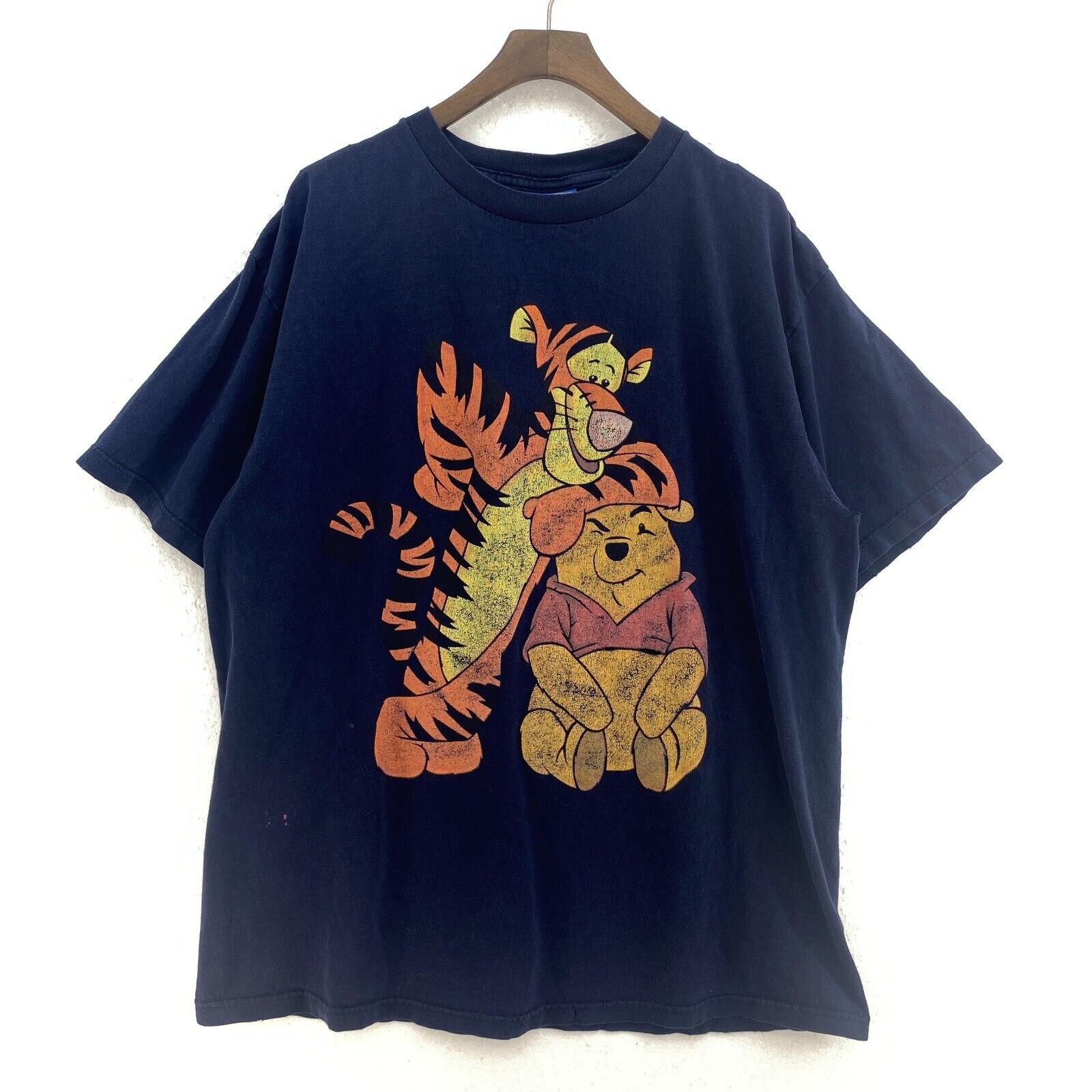 Vintage Disney Winnie The Pooh Tiger T-shirt Size XL Blue