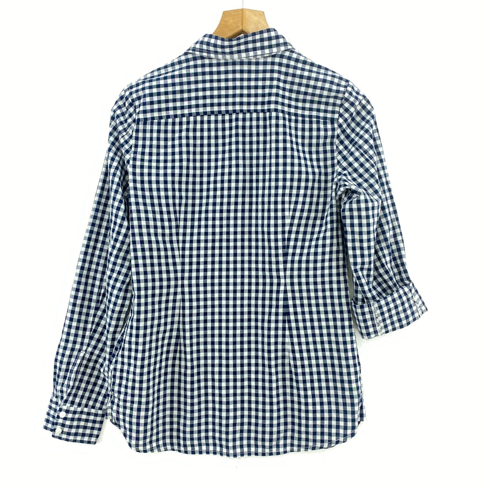 Tommy Hilfiger Navy Blue Gingham Button Down Shirt NWT
