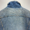 Levi Strauss Orange Tab Blue Wash Denim Sherpa Jacket Size M