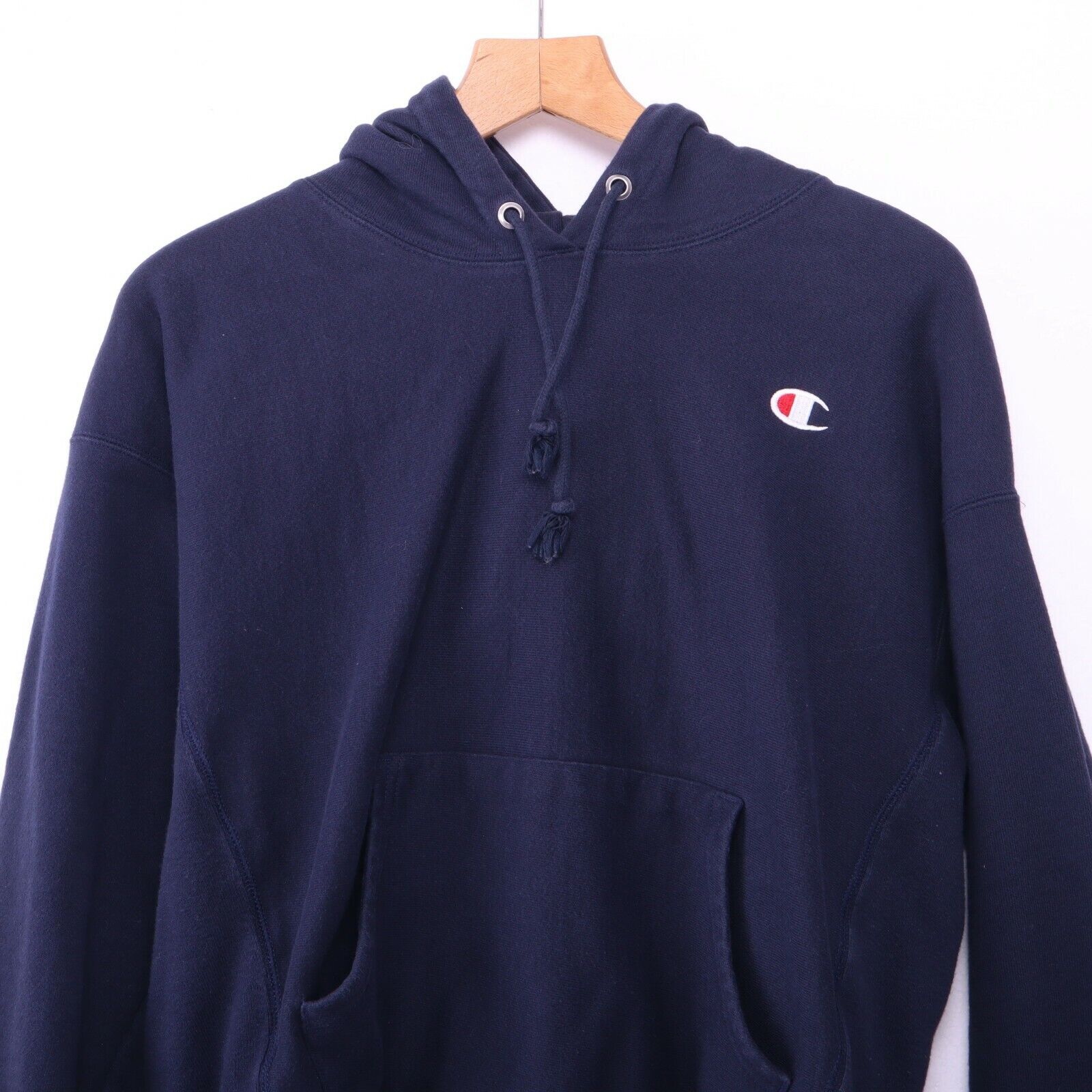 Champion Reverse Weave Blue Hoodie Size Large