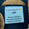 Carhartt Insulated Hooded Jacket Size 12M Brown Full Zip Up Kid's