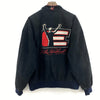 Vintage Dale Earnhardt Racing Nascar Winston Cup Black Snapped Jacket Size XL