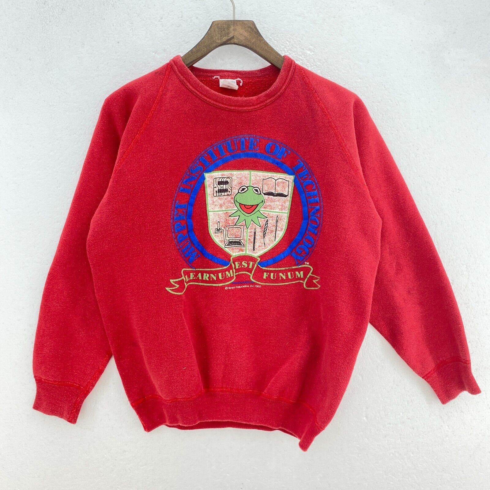 Muppet Institute Of Technology 1985 Red Sweatshirt Size M Women's