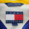 Tommy Hilfiger Aqua Gear Colorblock Yellow Blue Quarter Zip Jacket Size M