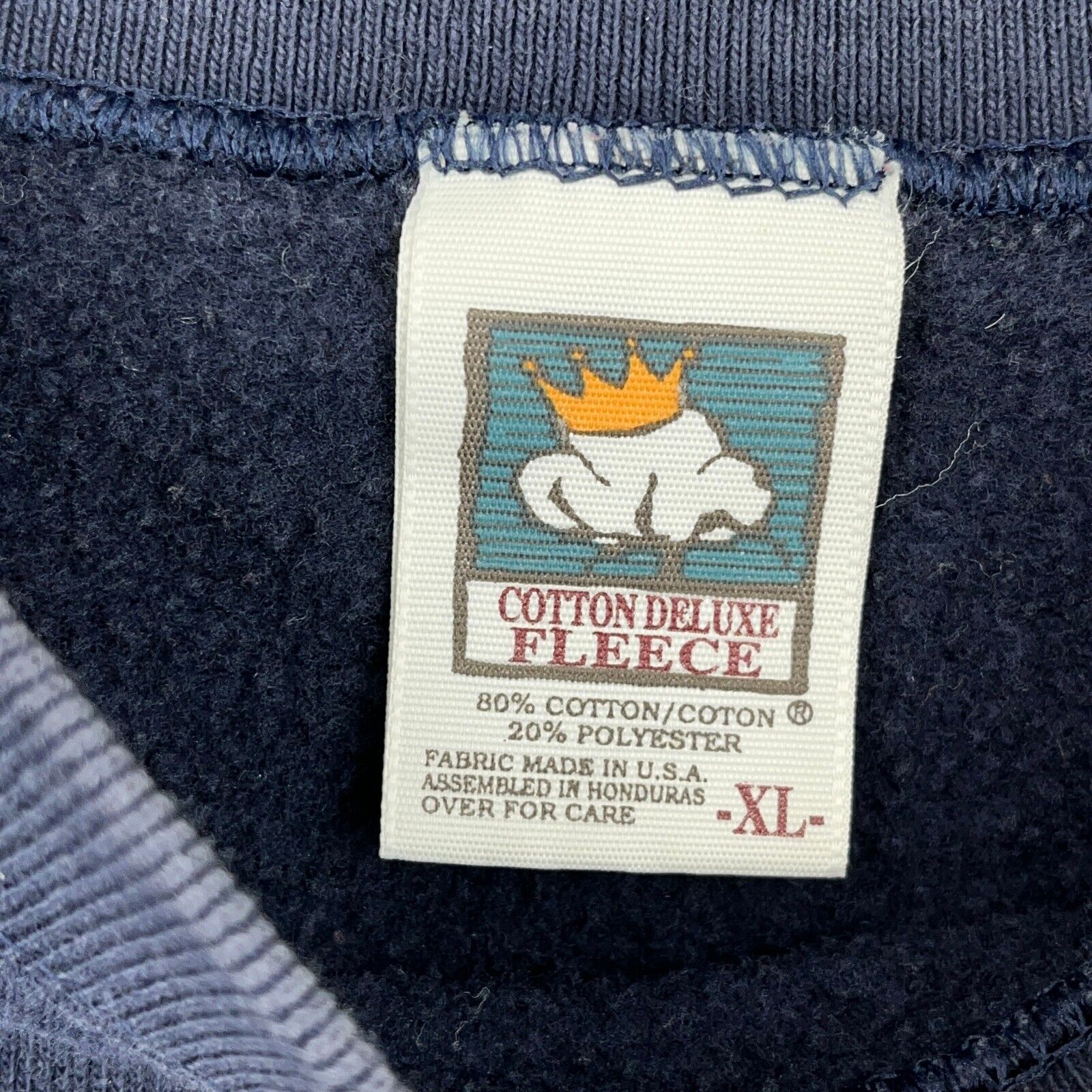 Vintage Alaska Sea Otter Navy Blue Sweatshirt Size XL