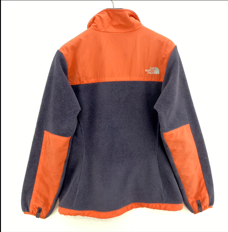 The North Face Denali Full Zip Orange Black Fleece Jacket Size M Women's
