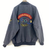 Adidas 3 Stripe Grenoble Olympics Full Zip Gray Bomber Jacket Size M