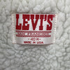 Levi's Sherpa Denim Jacket Blue Dark Wash Size M USA