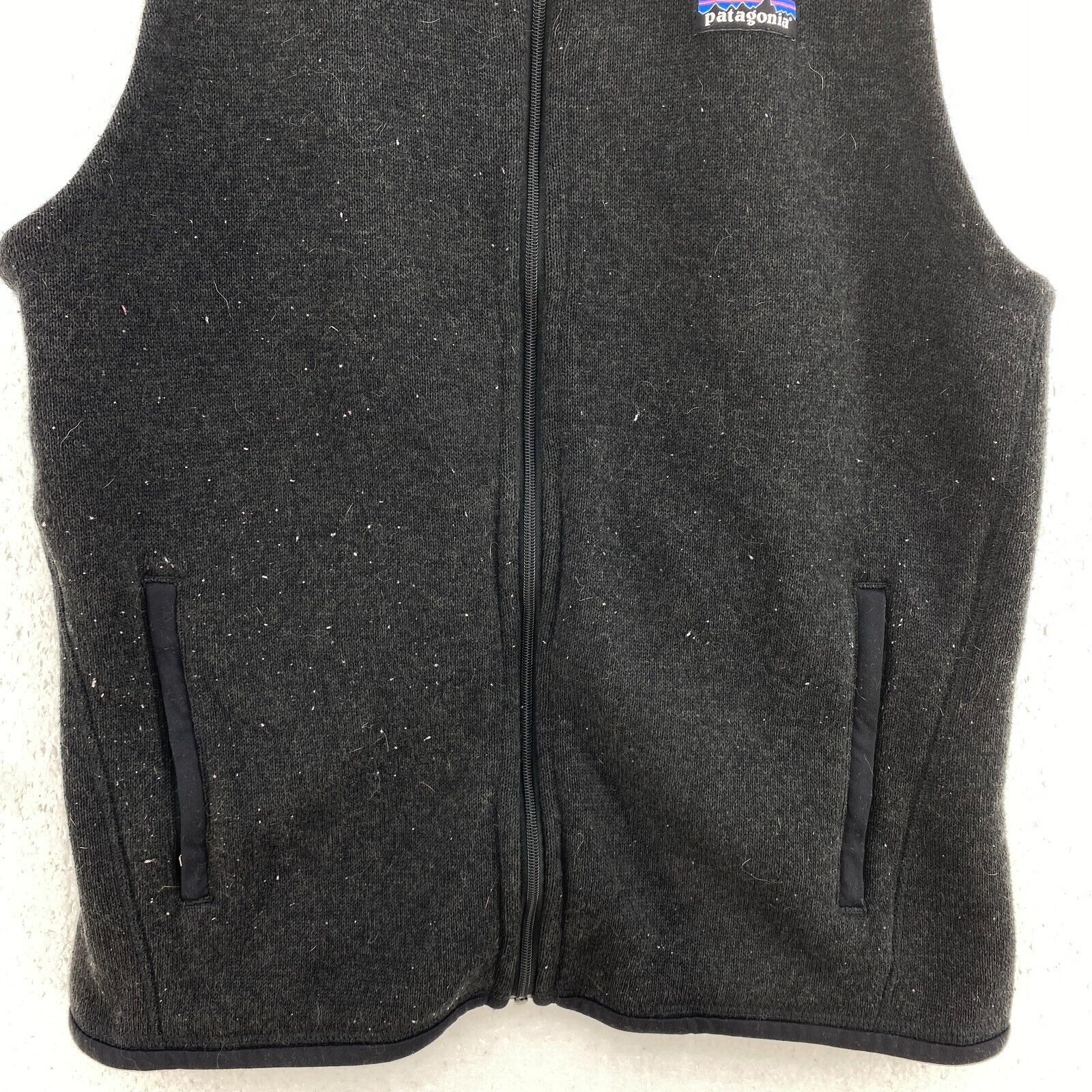 Vintage Patagonia Full Zip Black Vest Jacket Size M