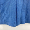 Saks Fifth Avenue Blue Double Breasted Blue Wool Coat Jacket Size S Women's