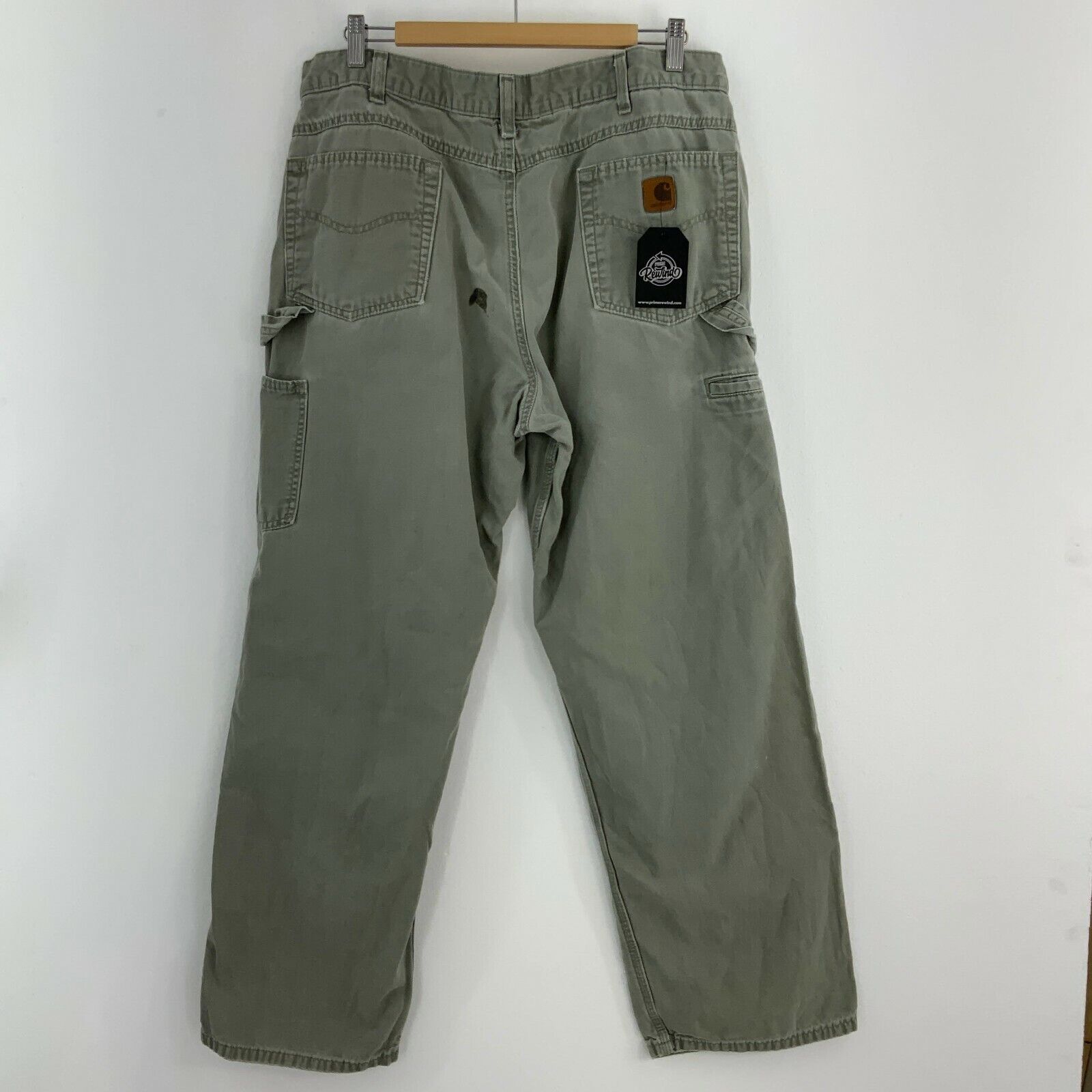 Carhartt Light Gray Carpenter Cargo Pant Size 36x29
