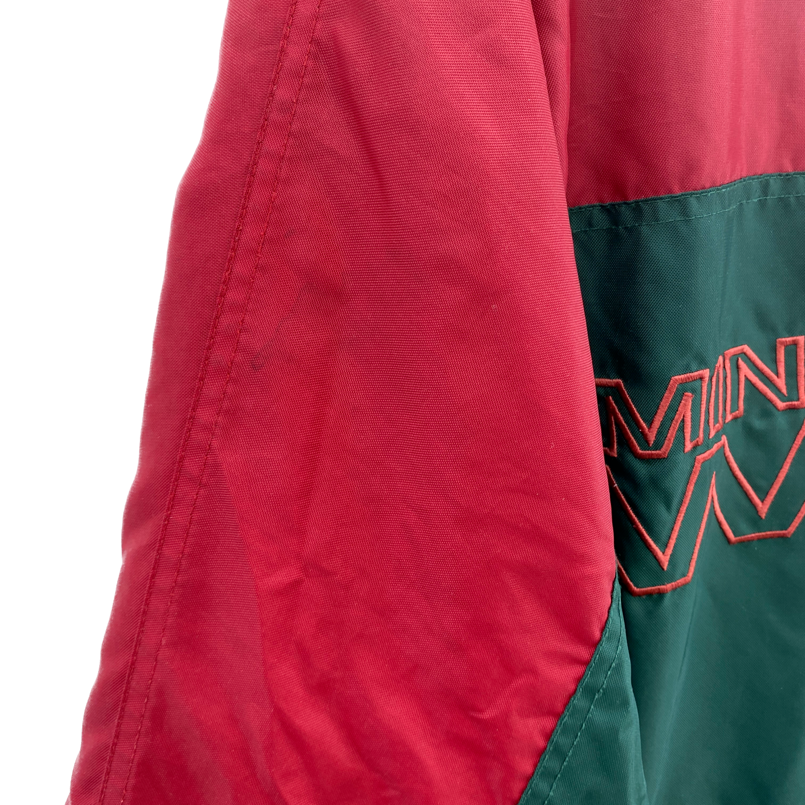 Vintage Logo Athletic Minnesota Wild NHL Green Full Zip Insulated Jacket Size L