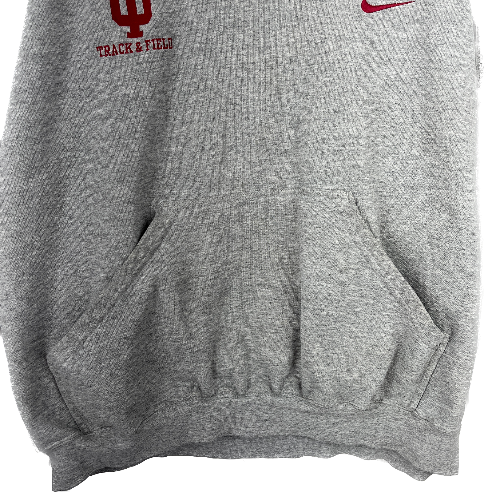 Vintage Nike Embroidered Swoosh Chest Logo Gray Hoodie Size XL