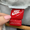 Nike Logo Full Zip Hooded Vintage Windbreaker Jacket Size L Gray