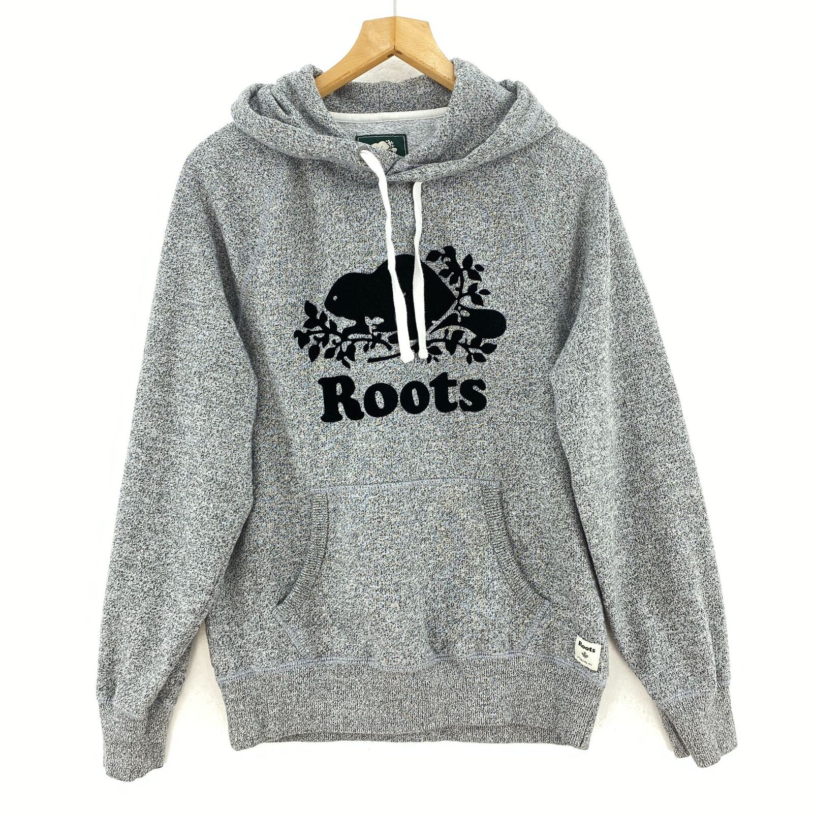 ROOTS Men's Gray Salt And Pepper Hoodie