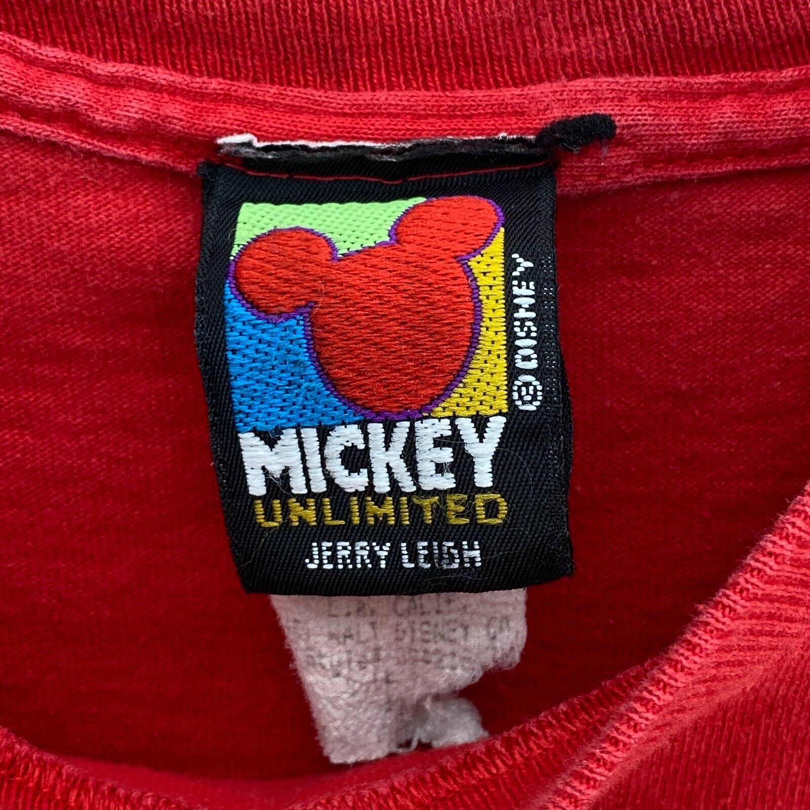 Vintage Disney Minnie Mouse Mickey Mouse Red T-shirt Size 3XL