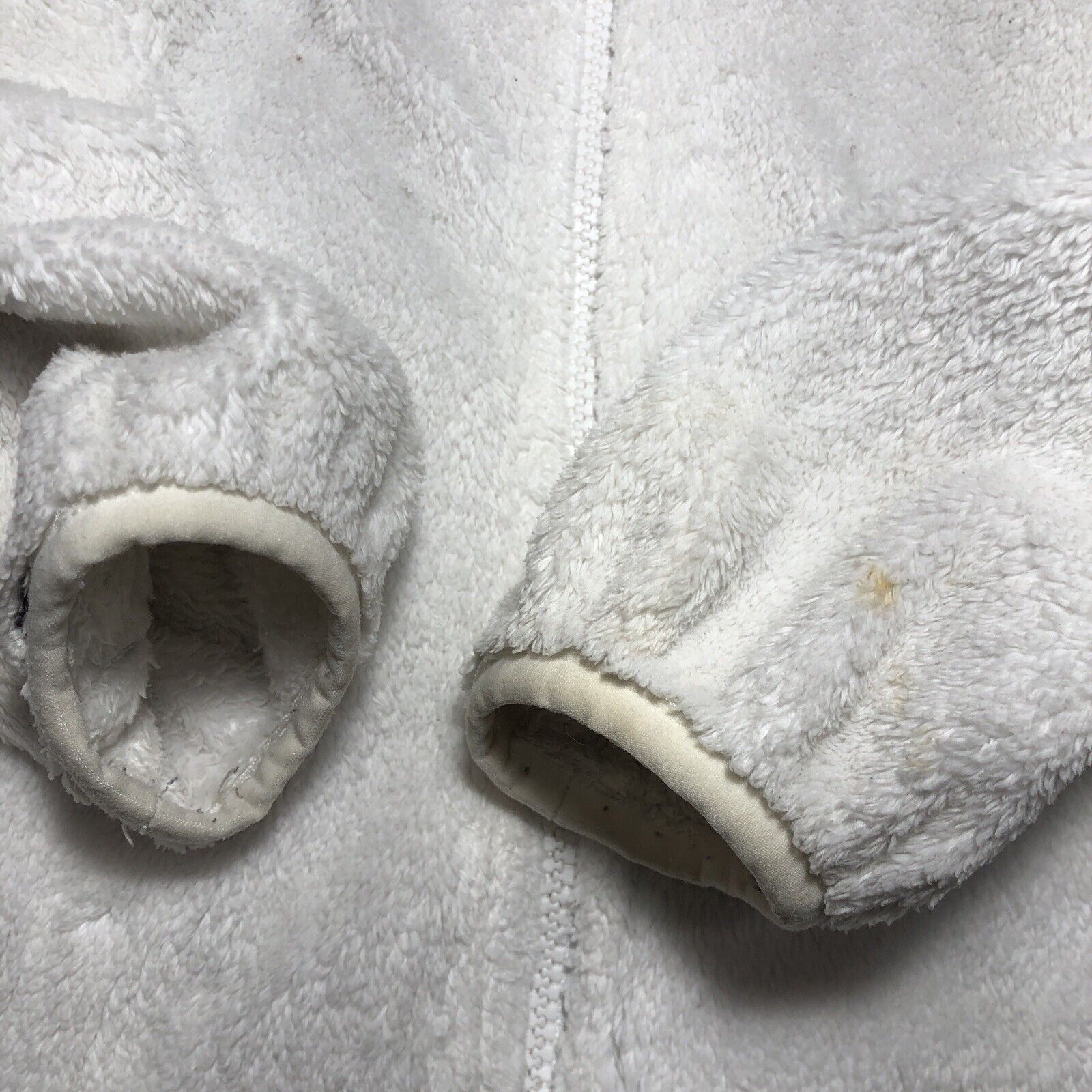 The North Face Women's Fleece Jacket White Size S Full Zip