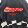 Snap On Racing Cars Black Vintage Windbreaker Light Jacket Size L