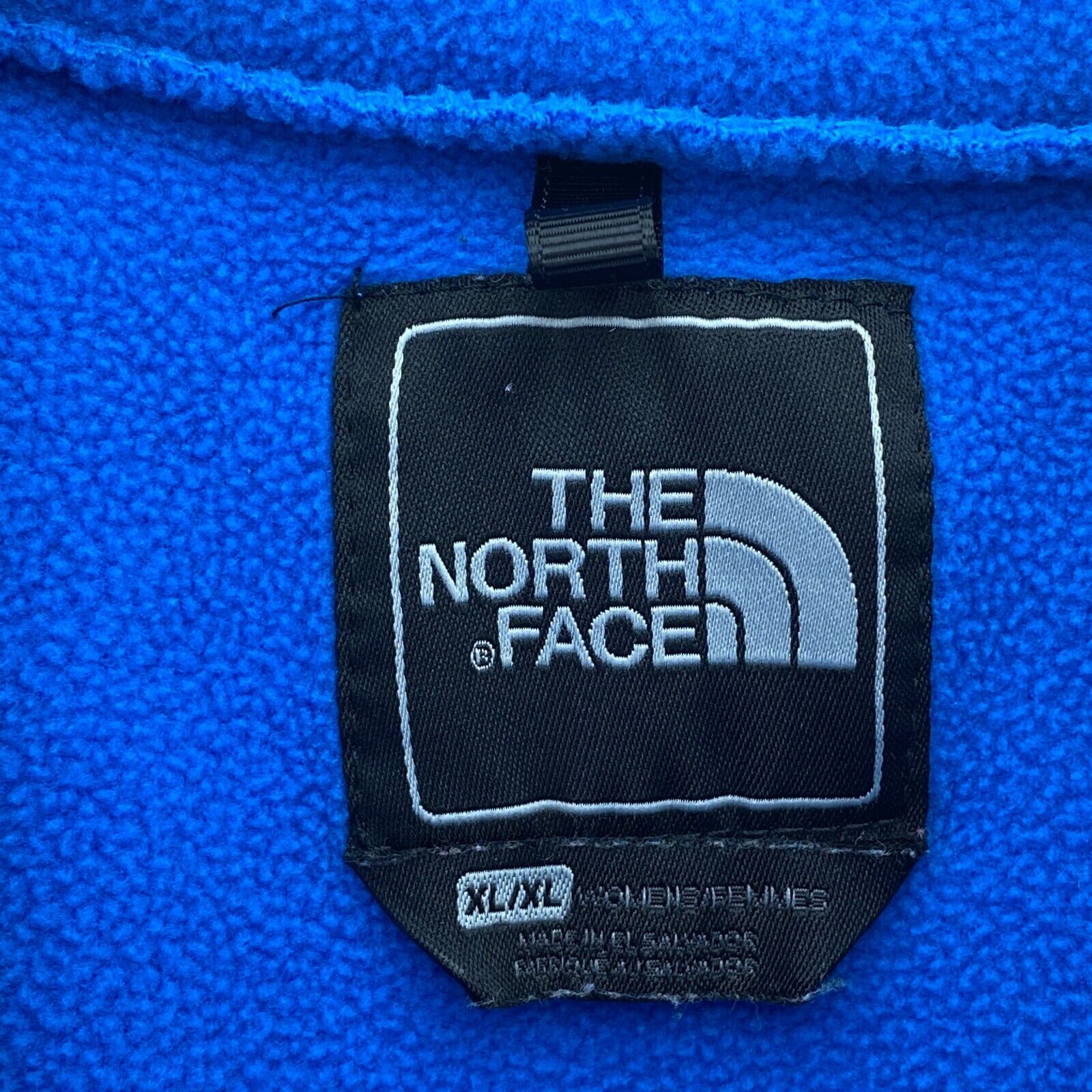 The North Face Blue Logo Fleece Full Zip Jacket Size XL Women's