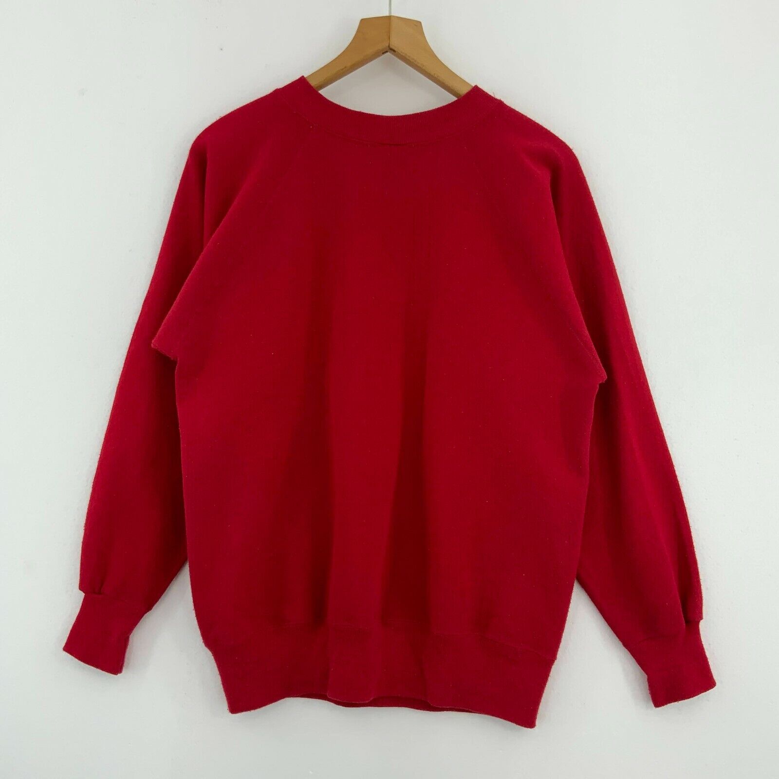 Christmas Snowflakes Red Sweatshirt Size M 90s