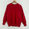 Christmas Snowflakes Red Sweatshirt Size M 90s