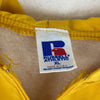 Russell Athletic Flandreau Fliers NCAA Yellow Quarter Zip Hooded Jacket Size XL