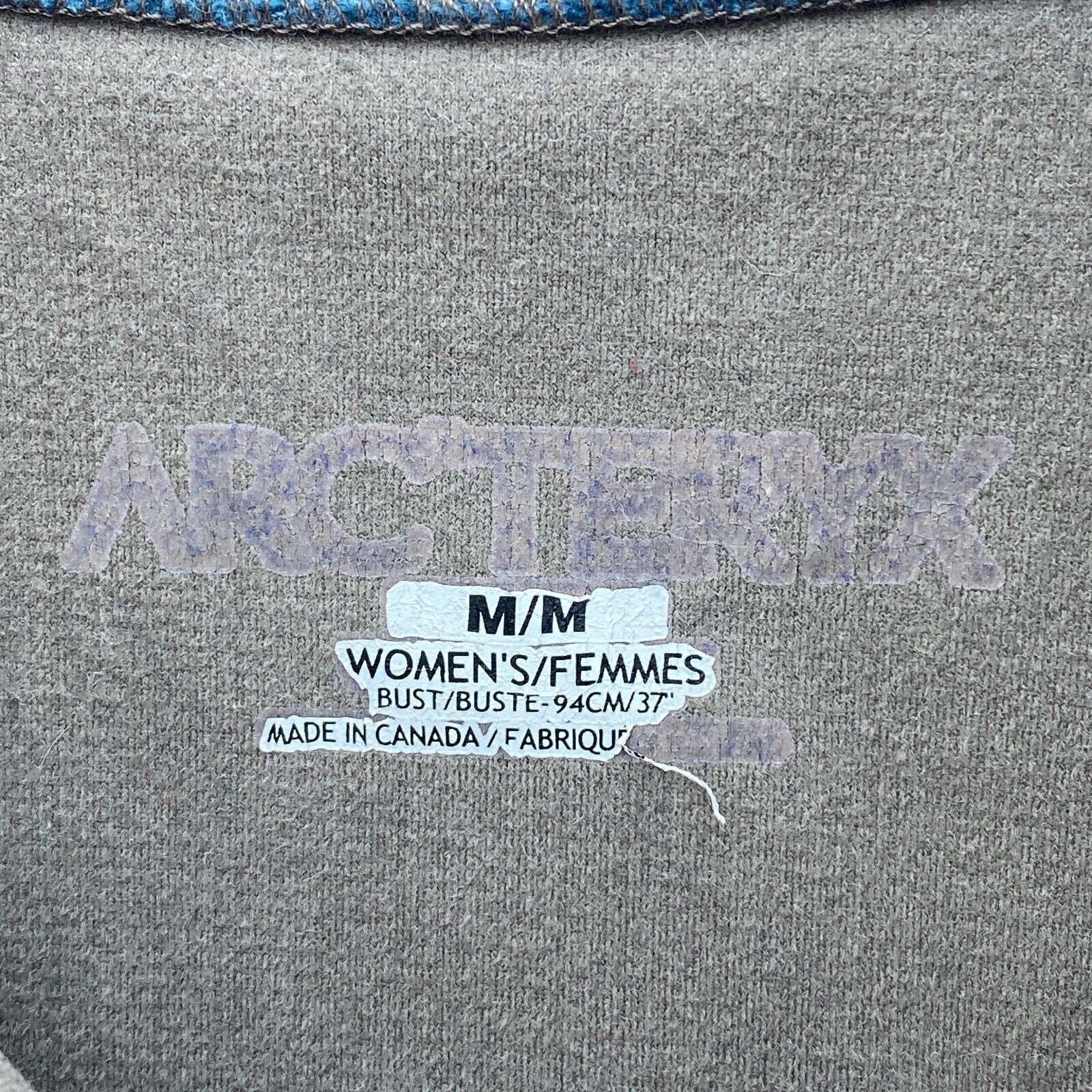 Arctery'x Quarter Zip Blue Fleece Pullover Jacket Size M Women's