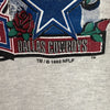 Rose Super Bowl XXVII Buffalo Bills Dallas Cowboys 1993 NFL Gray T-shirt Size M