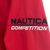 Nautica Competition Red Vintage Reversible Hooded Jacket Full Zip Up Size XXL