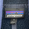 Vintage Patagonia Fleece Full Zip Navy Blue Vest Jacket Size M