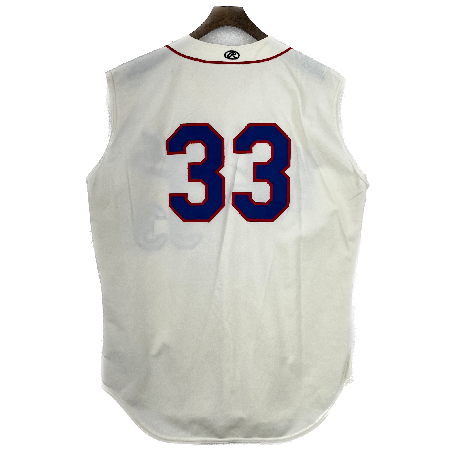 Vintage Cuyahoga NCAA #33 White Baseball Jersey Size 46