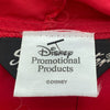 Disney Mickey Mouse Embroidered Logo 1/2 Zip Red Windbreaker Jacket Size L