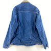 Wrangler Medium Wash Corduroy Collar Blue Denim Jacket Size XL