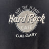 Save The Planet Hard Rock Cafe Calgary Black Sweatshirt Size M Crewneck