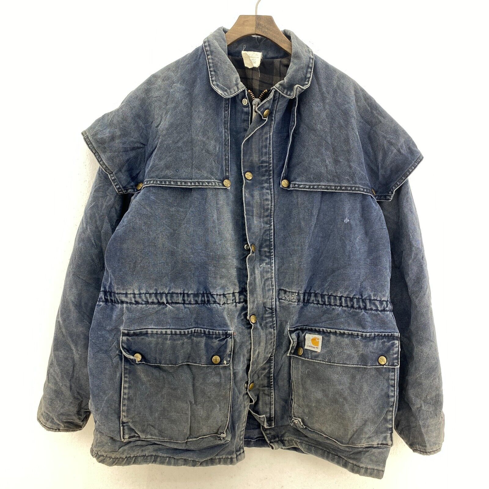 Carhartt Workwear Blue Jacket Size L Full Zip Up