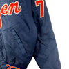 Vintage Dirty Dozen 7 Bomber Navy Blue Jacket Size M