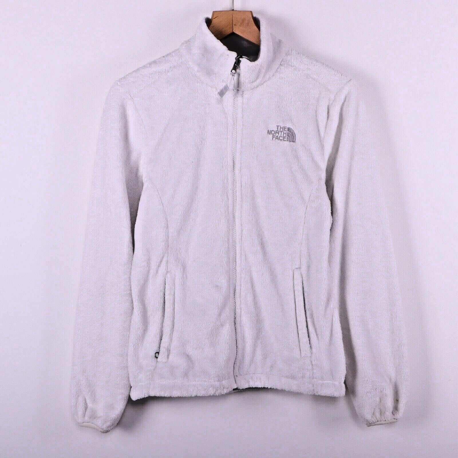 The North Face Women's Fleece Jacket White Size S Full Zip