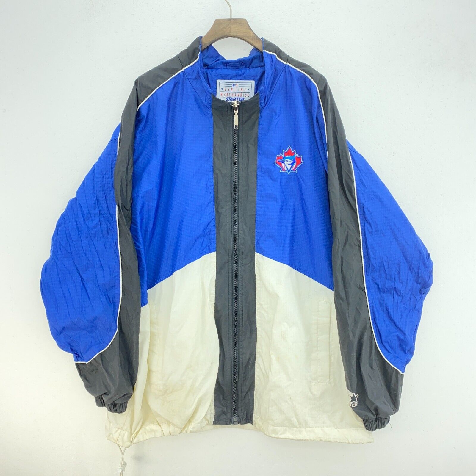 Starter Toronto Blue Jays MLB Baseball Windbreaker Light Jacket Size XXL