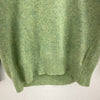 Vintage Wool 60s V-Neck Sweater Size L Green Women's