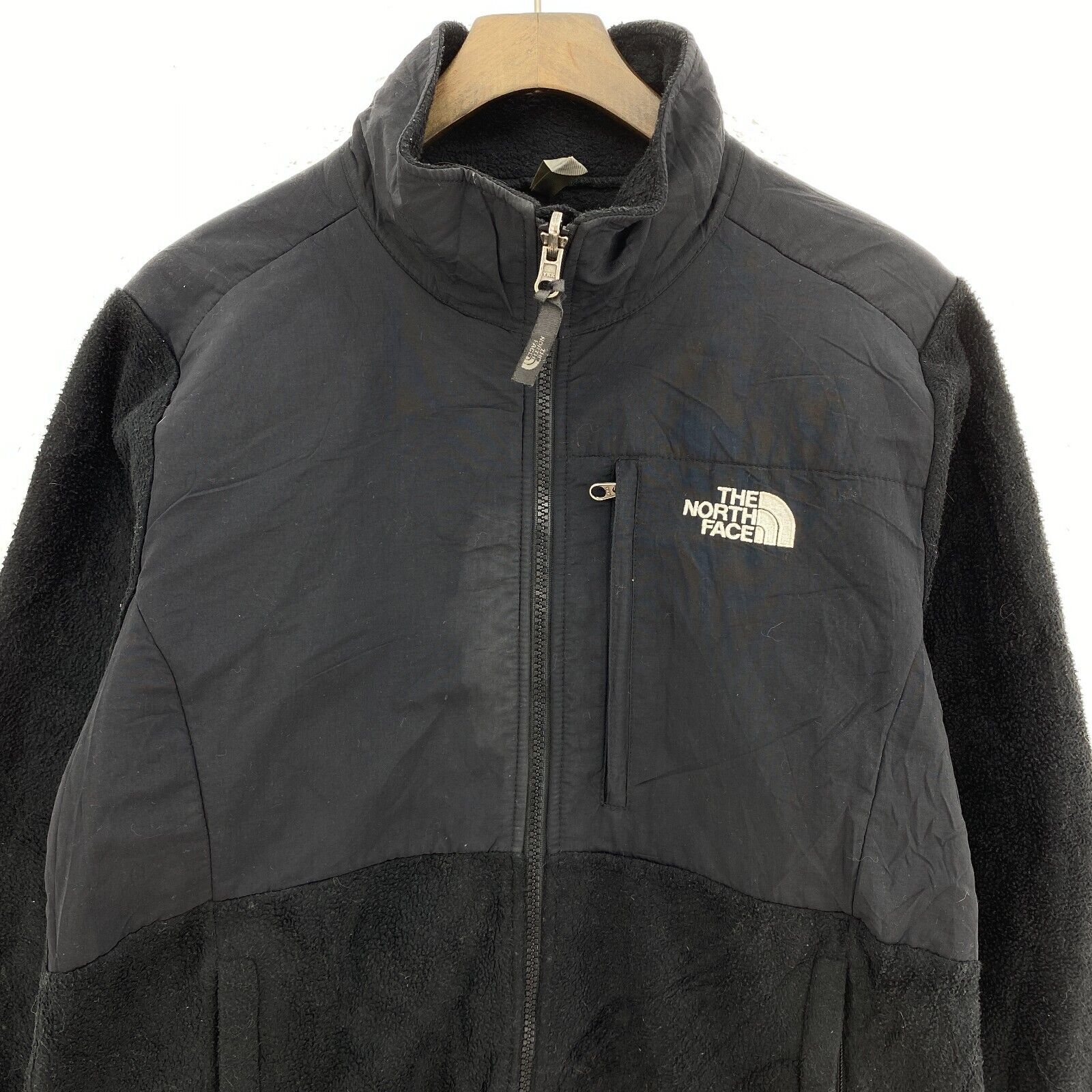 The North Face Women's Fleece Jacket Black Full Zip Up Size M