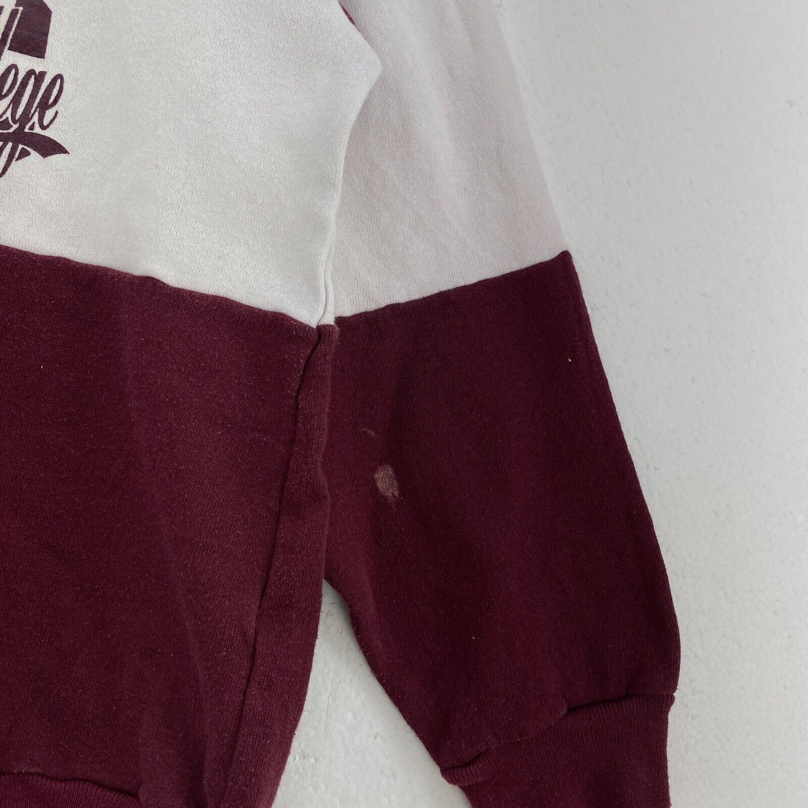 Champion Women's Clearwater Christian College Logo Burgundy Sweatshirt Size XL