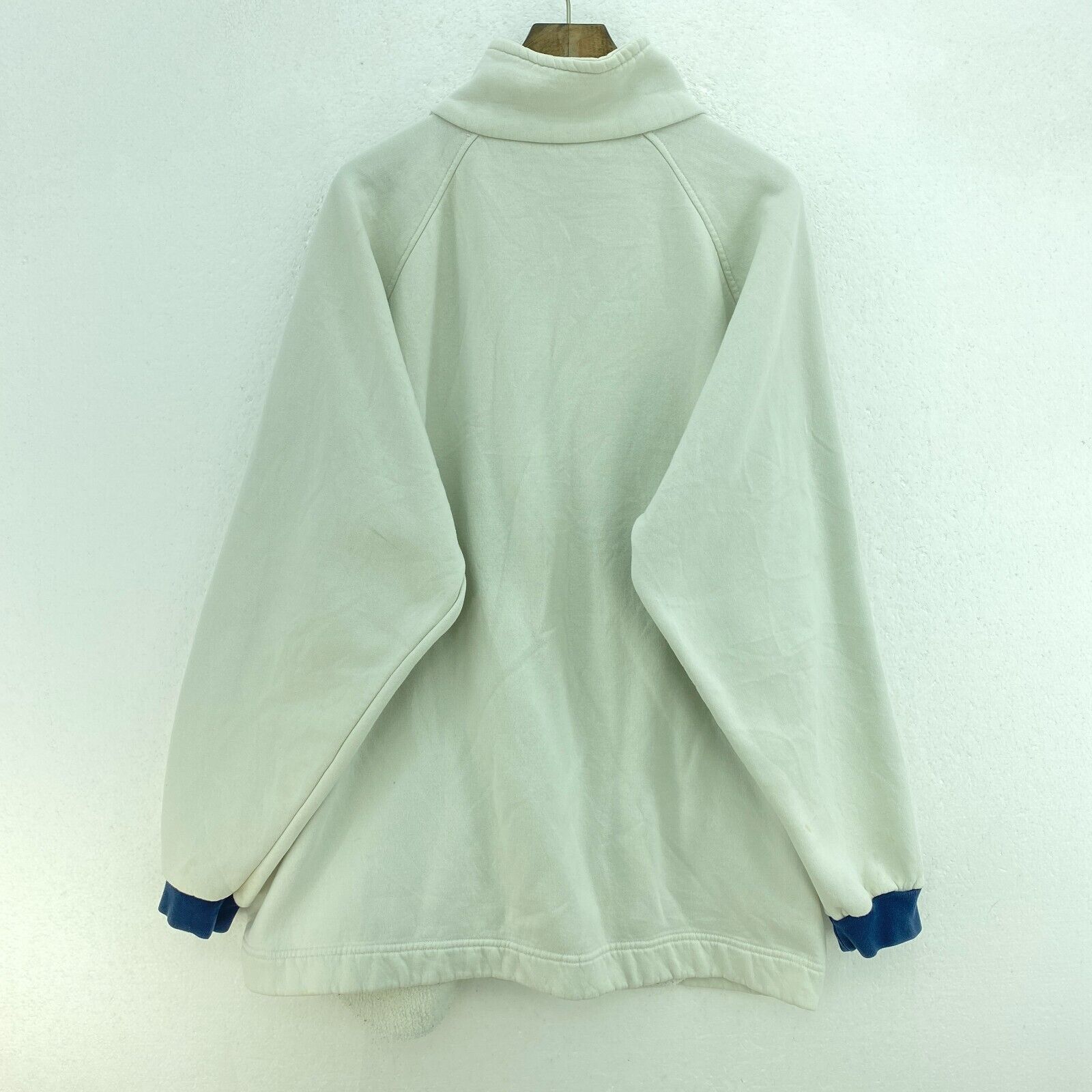 Nike Small Logo Embroidered White Jacket Size XL Full Zip Up