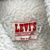 Vintage Levi Strauss Sherpa Lined Light Blue Wash Snapped Denim Jacket Size M