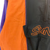 Vintage Starter Phoenix Suns NBA Half Zip Black Hooded Insulated Jacket Size S