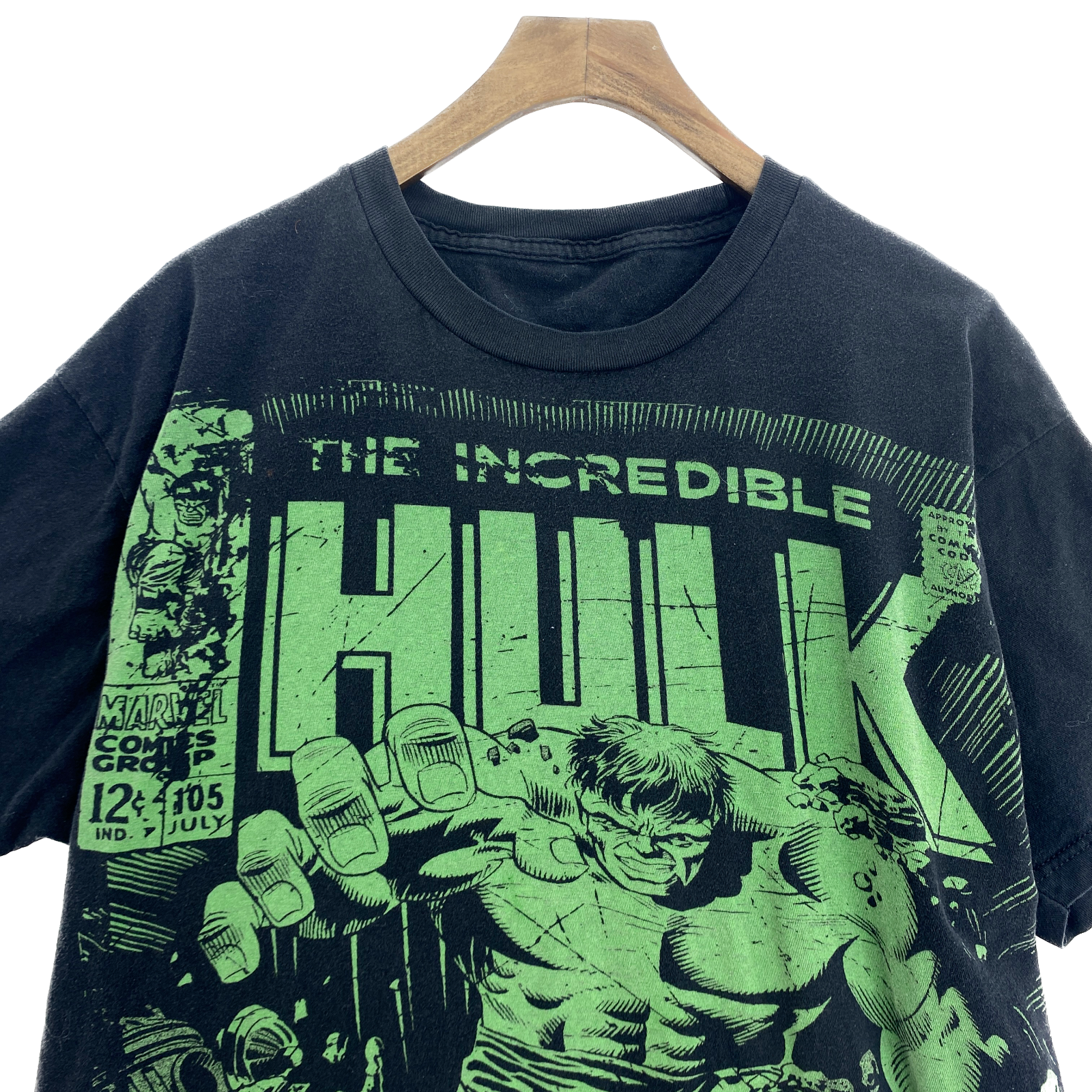 Incredible Hulk This Monster Unleashed Graphic Print Black T-shirt Size XL