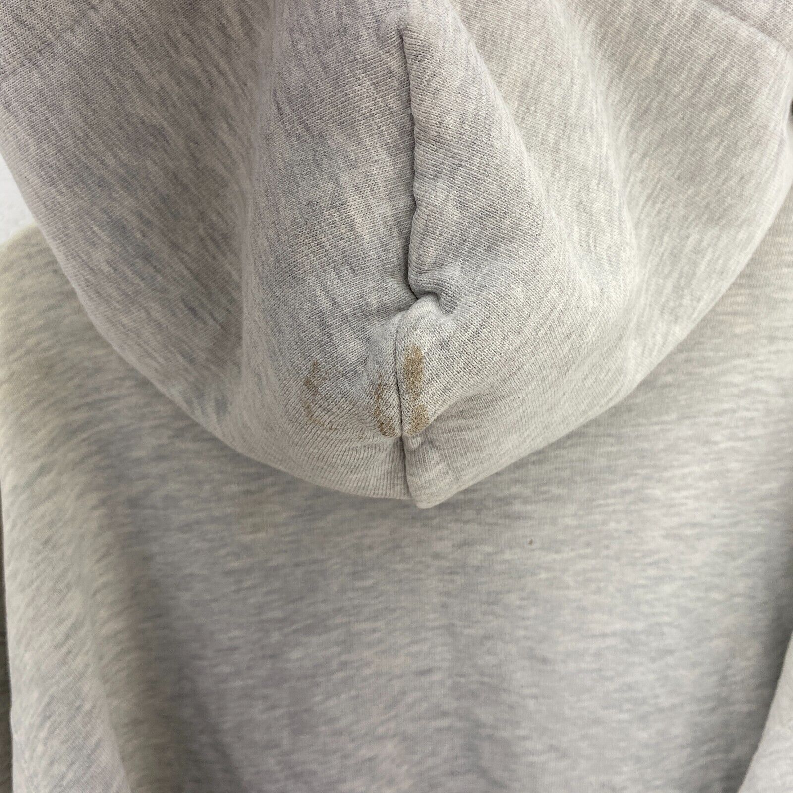 L.L Bean By Russell Athletic Gray Hoodie Size L 1/4 Button